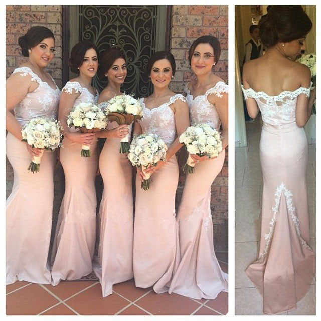Lace Bridesmaid Dress Long Gown Pink Gowns Lace Bridesmaid Dress Long Gown Pink Gowns Mermaid Dresses White 2016 Vinatge